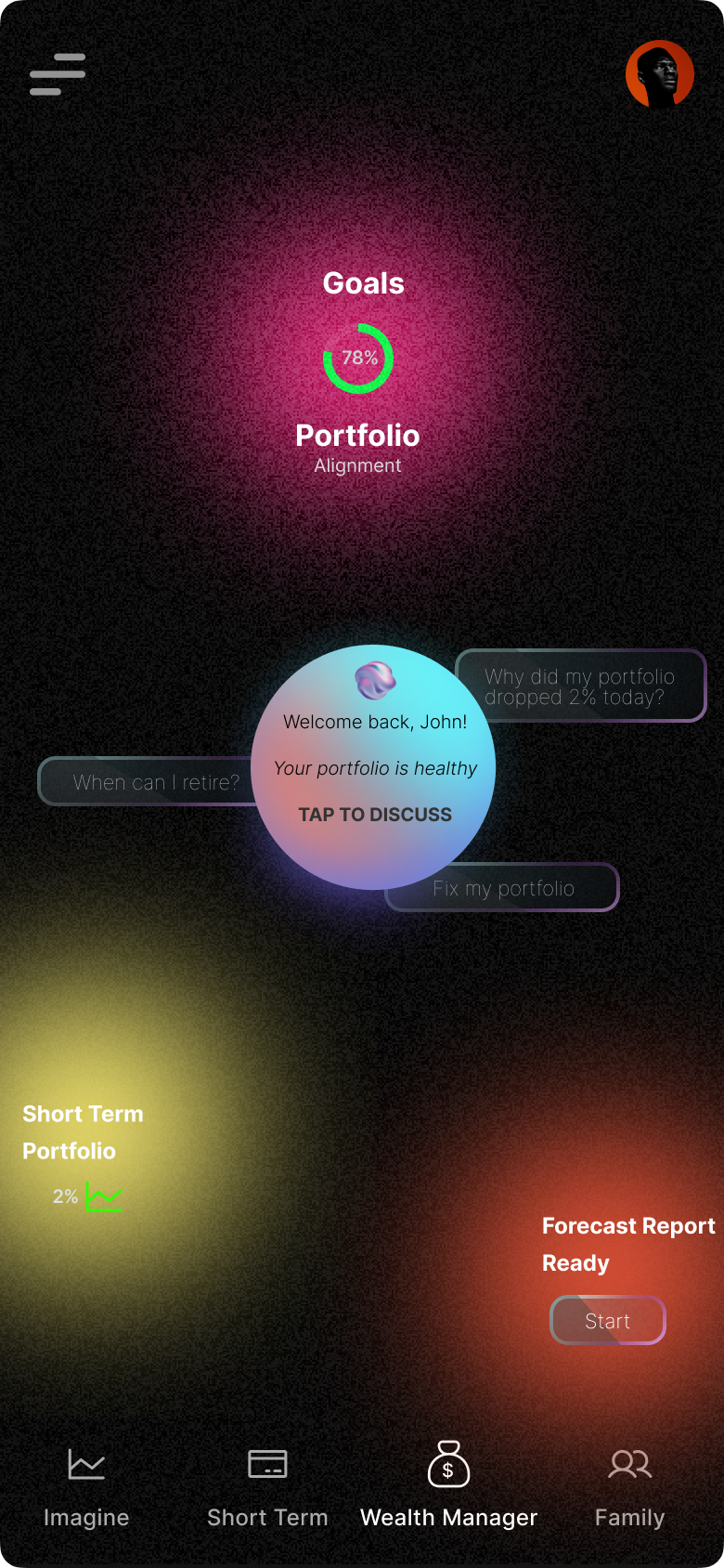 Ultralgo AI Wealth Manager Home